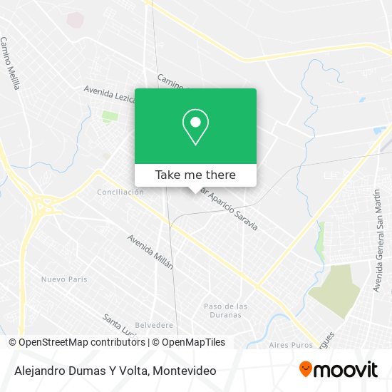 Alejandro Dumas Y Volta map