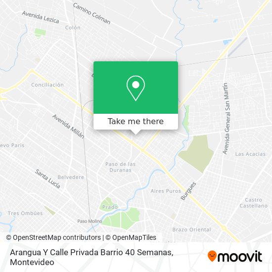 Arangua Y Calle Privada Barrio 40 Semanas map