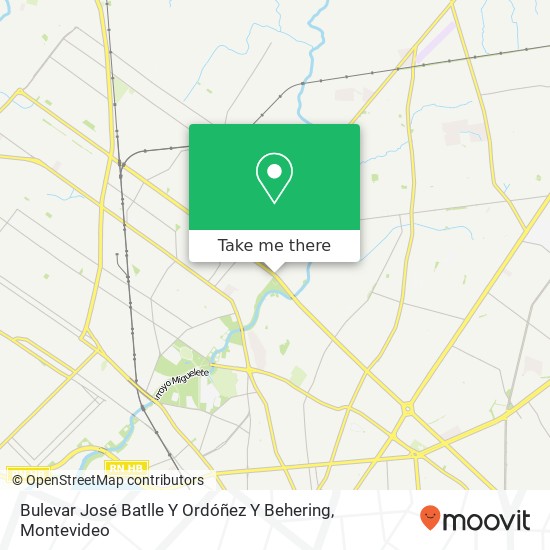 Bulevar José Batlle Y Ordóñez Y Behering map