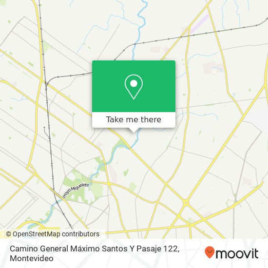 Camino General Máximo Santos Y Pasaje 122 map