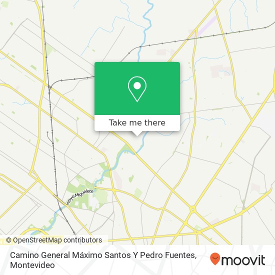 Mapa de Camino General Máximo Santos Y Pedro Fuentes