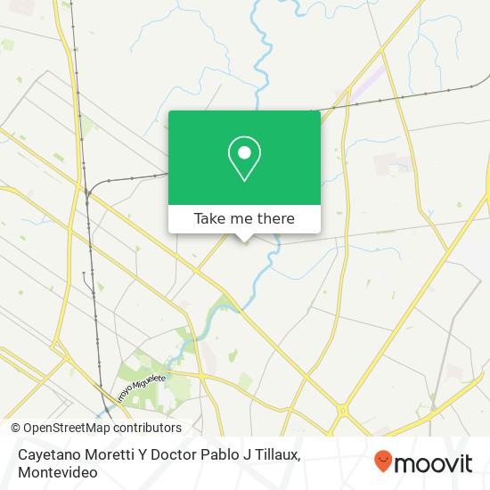 Cayetano Moretti Y Doctor Pablo J Tillaux map