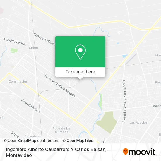 Mapa de Ingeniero Alberto Caubarrere Y Carlos Balsan