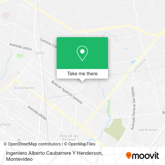 Mapa de Ingeniero Alberto Caubarrere Y Henderson