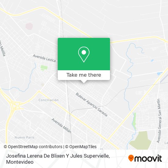 Josefina Lerena De Blixen Y Jules Supervielle map