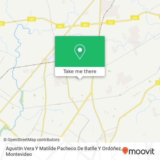 Agustín Vera Y Matilde Pacheco De Batlle Y Ordóñez map