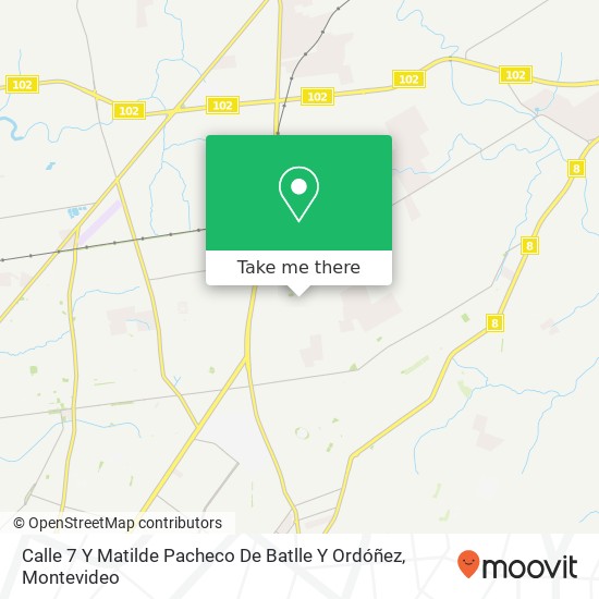 Mapa de Calle 7 Y Matilde Pacheco De Batlle Y Ordóñez