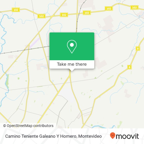 Camino Teniente Galeano Y Homero map