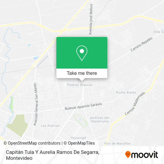 Capitán Tula Y Aurelia Ramos De Segarra map