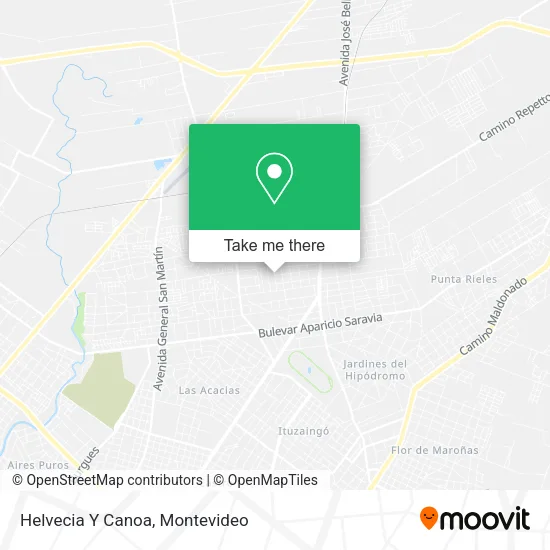 Helvecia Y Canoa map