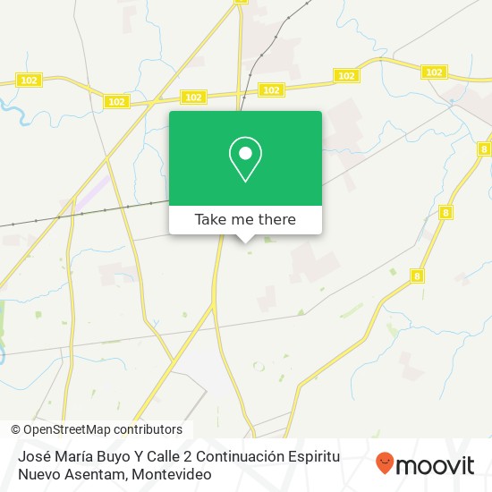 José María Buyo Y Calle 2 Continuación Espiritu Nuevo Asentam map