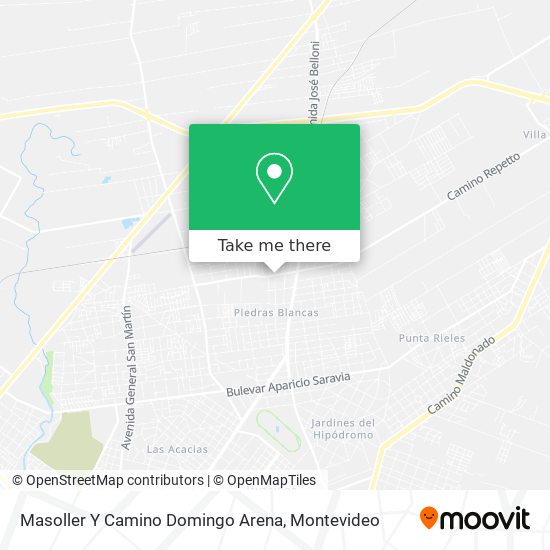 Masoller Y Camino Domingo Arena map