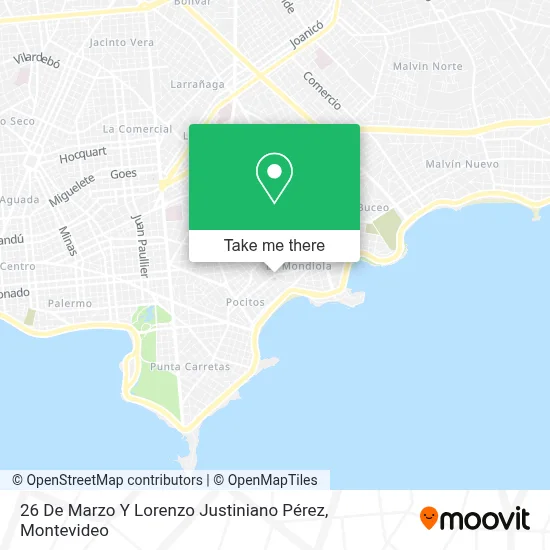 Mapa de 26 De Marzo Y Lorenzo Justiniano Pérez