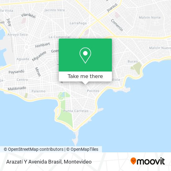 Arazatí Y Avenida Brasil map