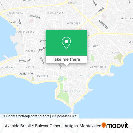 Avenida Brasil Y Bulevar General Artigas map