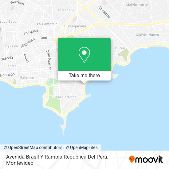 Mapa de Avenida Brasil Y Rambla República Del Perú