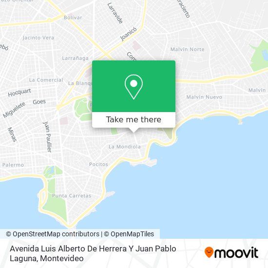 Avenida Luis Alberto De Herrera Y Juan Pablo Laguna map