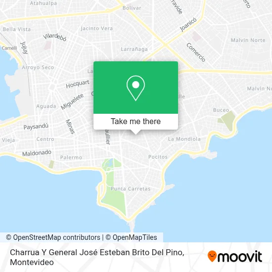 Charrua Y General José Esteban Brito Del Pino map