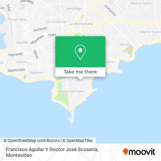 How to get to Francisco Aguilar Y Doctor José Scosería in Pocitos by  Ómnibus?