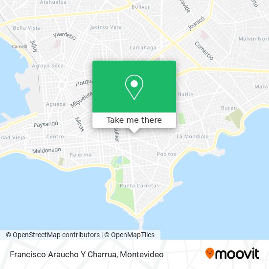 Francisco Araucho Y Charrua map