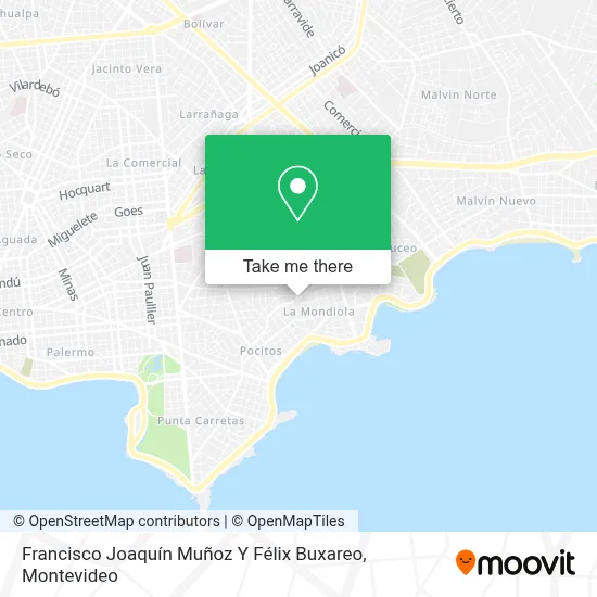 Francisco Joaquín Muñoz Y Félix Buxareo map