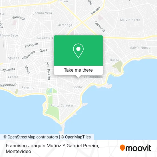 Francisco Joaquín Muñoz Y Gabriel Pereira map
