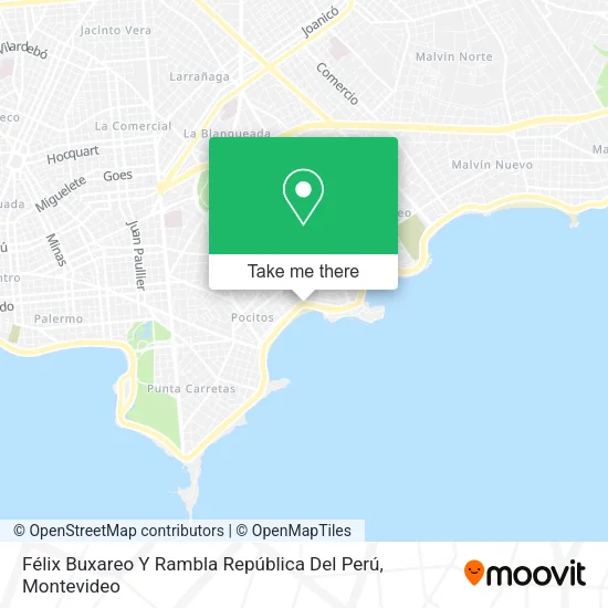 Mapa de Félix Buxareo Y Rambla República Del Perú
