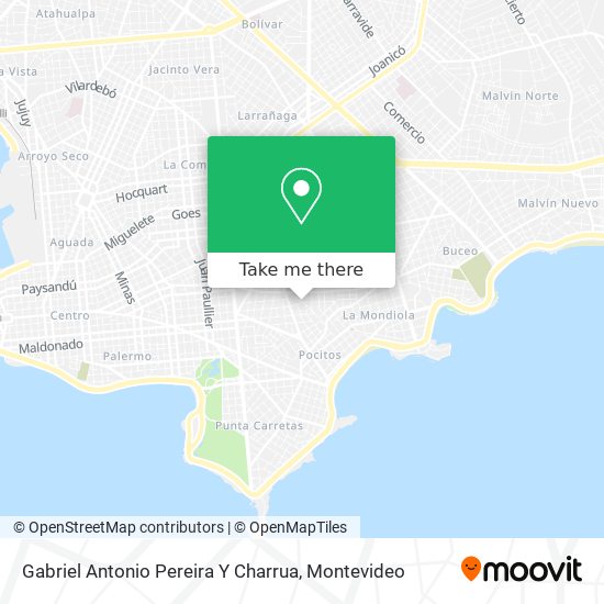 Gabriel Antonio Pereira Y Charrua map