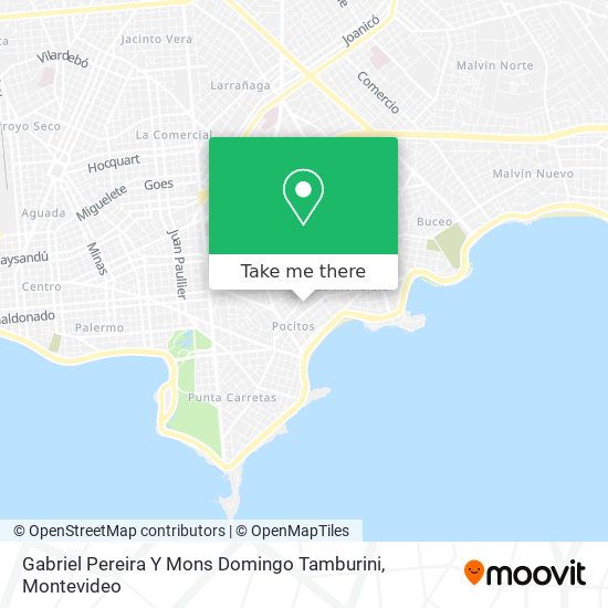 Mapa de Gabriel Pereira Y Mons Domingo Tamburini