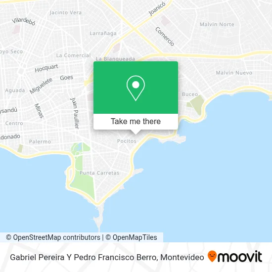 Mapa de Gabriel Pereira Y Pedro Francisco Berro