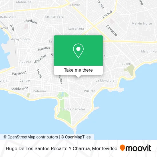 Hugo De Los Santos Recarte Y Charrua map