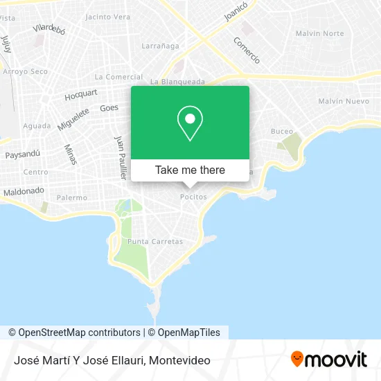 Mapa de José Martí Y José Ellauri