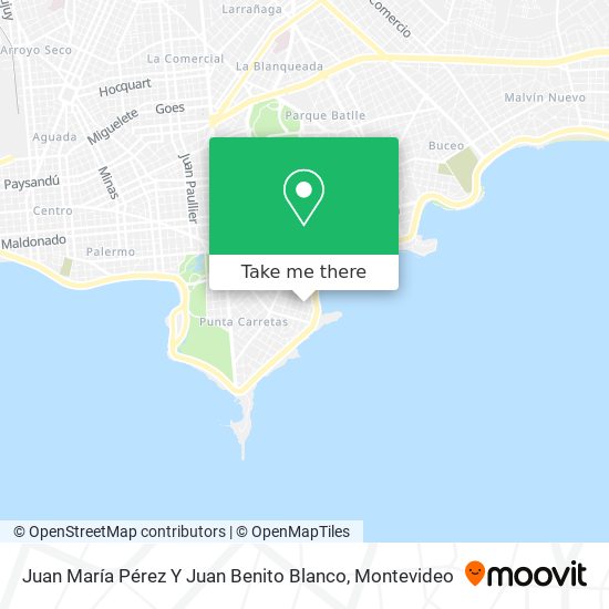 Juan María Pérez Y Juan Benito Blanco map