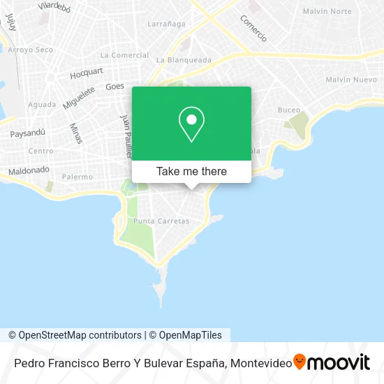 Mapa de Pedro Francisco Berro Y Bulevar España