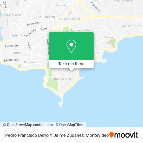 Mapa de Pedro Francisco Berro Y Jaime Zudañez