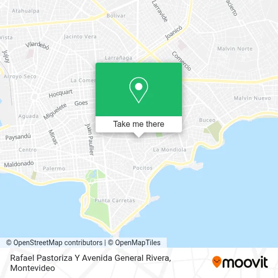 Rafael Pastoriza Y Avenida General Rivera map
