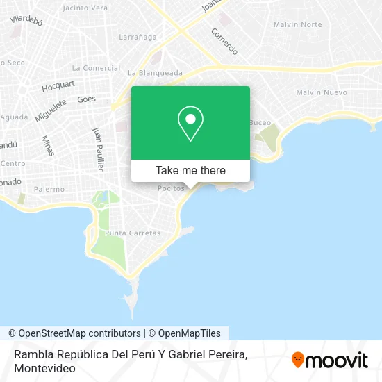 Mapa de Rambla República Del Perú Y Gabriel Pereira