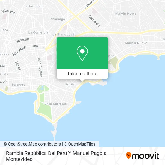 Mapa de Rambla República Del Perú Y Manuel Pagola