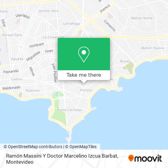Ramón Massini Y Doctor Marcelino Izcua Barbat map