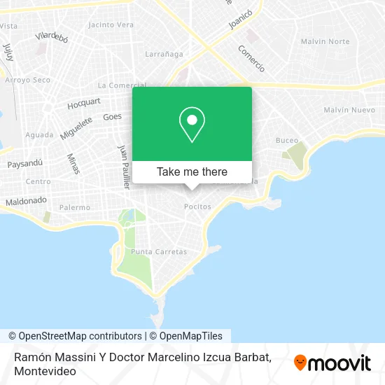 Ramón Massini Y Doctor Marcelino Izcua Barbat map