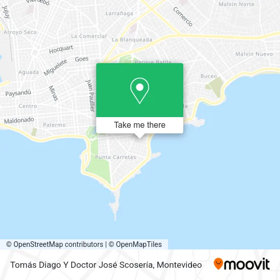 Mapa de Tomás Diago Y Doctor José Scosería