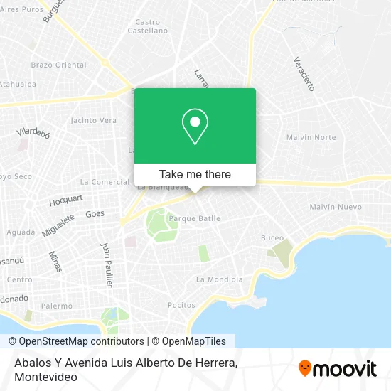 Mapa de Abalos Y Avenida Luis Alberto De Herrera
