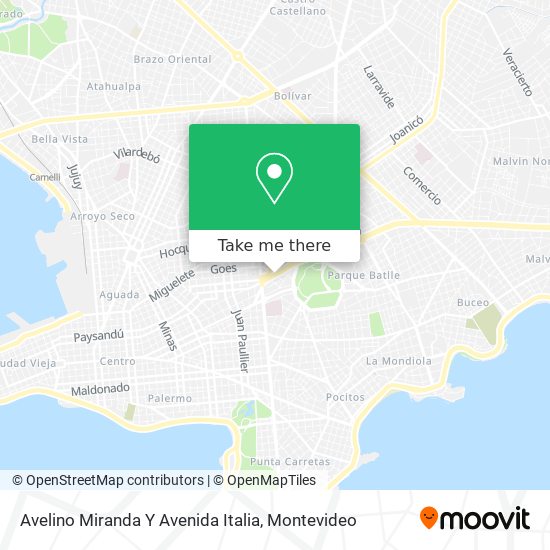 Avelino Miranda Y Avenida Italia map