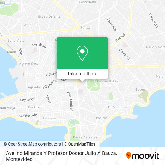 Mapa de Avelino Miranda Y Profesor Doctor Julio A Bauzá