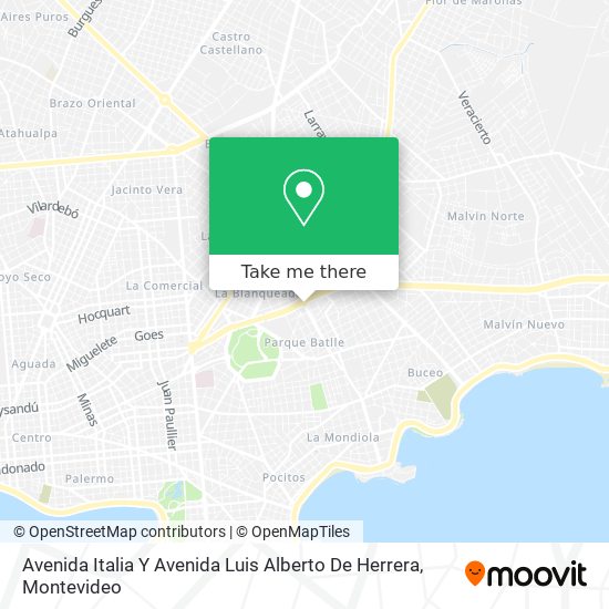 Mapa de Avenida Italia Y Avenida Luis Alberto De Herrera