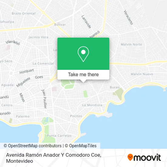 Mapa de Avenida Ramón Anador Y Comodoro Coe