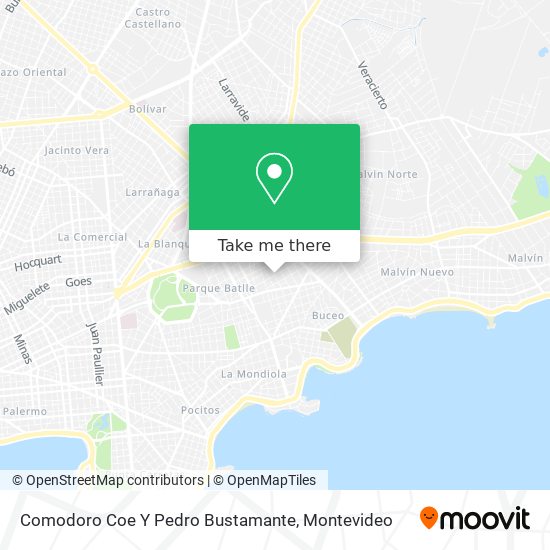 Mapa de Comodoro Coe Y Pedro Bustamante