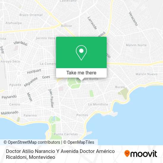 Doctor Atilio Narancio Y Avenida Doctor Américo Ricaldoni map