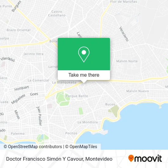 Mapa de Doctor Francisco Simón Y Cavour