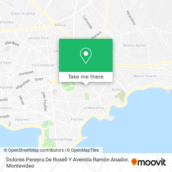 Dolores Pereyra De Rosell Y Avenida Ramón Anador map